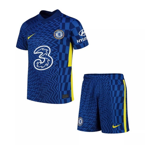 Trikot Chelsea Heim Kinder 2021-22 Blau Fussballtrikots Günstig